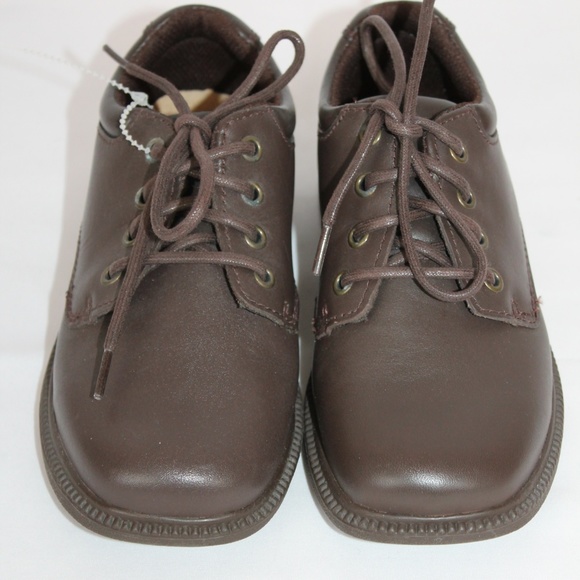 Clarks Shoes Clarks School Dress Shoes Brown Leather Boys New